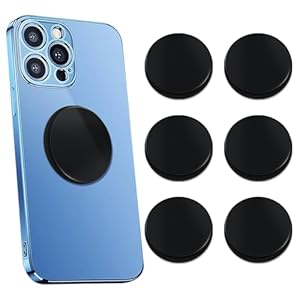 6 unids Shungite Neutralizer Pegatina para Teléfono Celular 0.787 in/0.79 Pulgadas Shungite Piedras Placa Para Tableta Ordenador Portátil