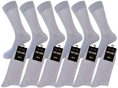 Men's Dress Socks Natural Cotton 12 Pairs LIGHT GRAY COLOR Formal Socks 10-13