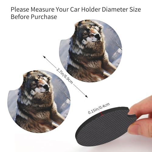Portavasos para carro 2 piezas negro antideslizante miniatura 2