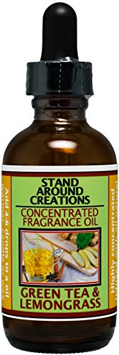 Stand Around Creations Concentrated Fragrance Oil - Scent - Green Tea and Lemon Grass: This Bright Note Begins w/Orange Valencia, Bergamot Tea. Contains Natural Essential Oils. (2 fl.oz.)
