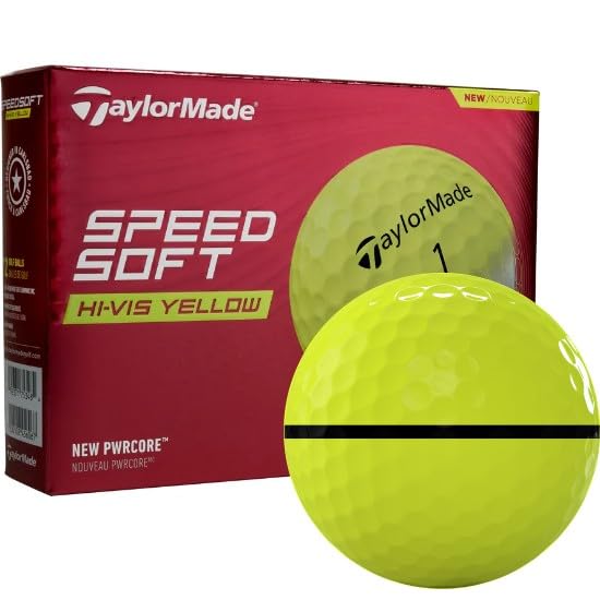 Taylormade SpeedSoft Yellow AlignXL Golf Balls