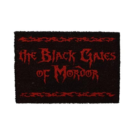 SD TOYS Le Seigneur des Anneaux - Felpudo The Black Gates of Mordor 60 x 40 cm