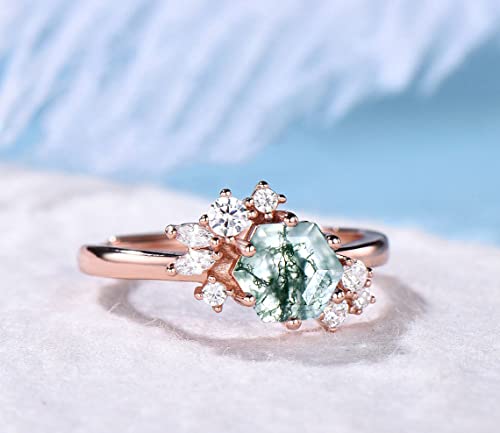 1CT-Natural-Moss-Agate-Ring-Vintage-Green-Moss-Agate-Engagement-Rings-Hexagon-Cluster-Engagement-Ring-Sterling-Silver-Wedding-Gift-For-Women
