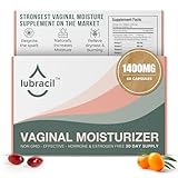 Lubracil Daily Vaginal Moisturizer for Feminine Care - Helping with Vaginal Atrophy, Dryness and Itchiness with Sea Buckthorn Oil, Omegas 6, 7, & 9, Vitamins A & E - 60 Wet Pills