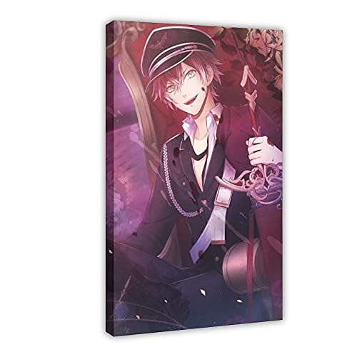 Poster sur toile Anime Diabolik Lovers 14 Décoration de chambre à coucher, de sport, de bureau, de salle de bain, cadre cadeau : 40 × 60 cm