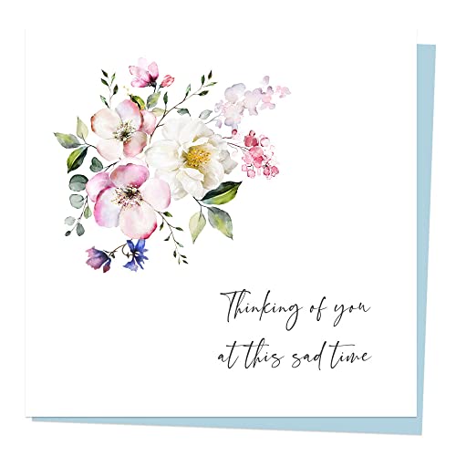 Dotty about Paper Sympathy Card - Botanical Watercolour Flow