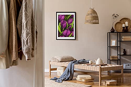 Cadre photo bois Tulup 50x70 cm pour remplacer vos murs vides par des tulipes
