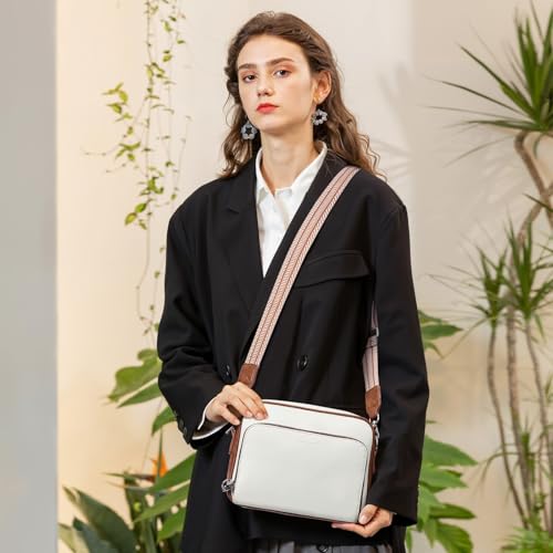 Crossbody Purses for Women Vegan Leather Travel Anti Theft Bags Guitar Strap Shoulder Purse with Built in Wallet2