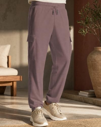 Image of Nobero Joggers for Men | Oversized Fit | Elasticated Waist with Drawcord | Soft & Breathable Fabric | Loose Track Pants | Casual & Streetwear