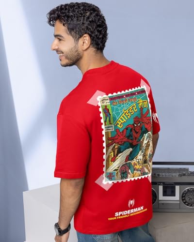 Image of Bewakoof Men's Cartoon Oversized Fit T-Shirt