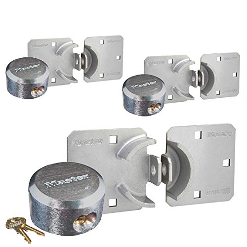 Image of Master Lock Hasp /Hidden Shackle Keyed Alike Padlocks w / 6 Keys, 770-6271KA-3