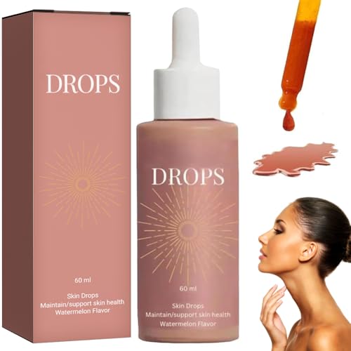 Gotas Bronceadoras Sin Sol, Sunless Tanning Drops, Gotas Bronceadoras para Beber, Gotas Bronceadoras Faciales Corporal, Potencian La Melanina De Forma Natural (1PCS)