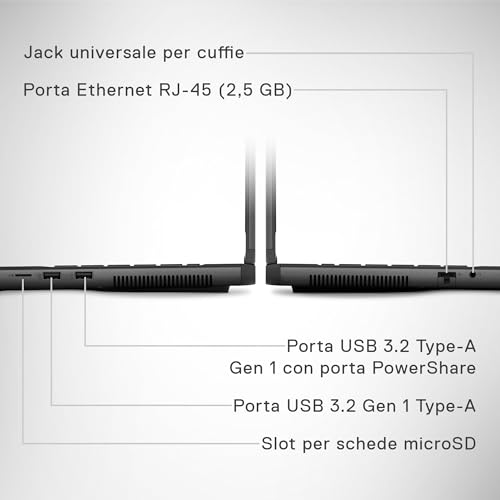 m16 R2 Gaming Portatile 16" QHD+ 240 Hz Nvidia G-Sync, Intel Core Ultra 7 155H, 16GB RAM, 1TB SSD, NVIDIA GeForce RTX 4060, Windows 11 Home, Tastiera QWERTY US, Dark Metallic Moon - Notebook - Immagine 11