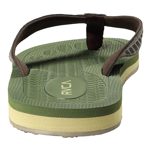 Image of RVCA Perforated T-Bar Sandals - Breathable, Cushioned, and Durable Footwear