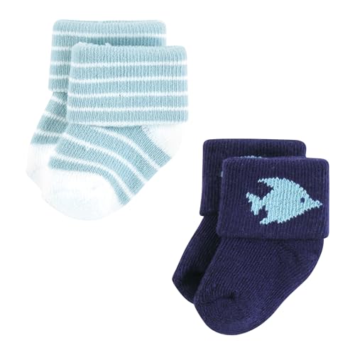 Image of Hudson Baby Baby 8-pack Cotton Rich Newborn and Terry Socks