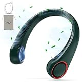 DGLK Bladeless Neck Fan 360° Cool, 4000mAh Personal Fan, With Features, Ultra-Quiet, 3-Speed, Batter