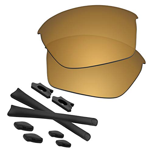 Image of Flak Jacket Lenses & Rubber Kits Replacement for Oakley Sunglasses Polarized