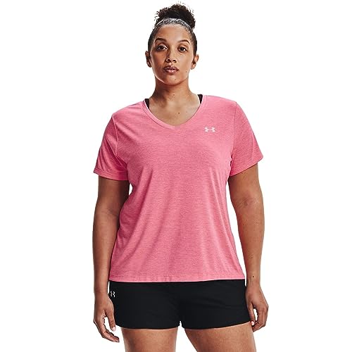 Image of Under Armour Plus Size Tech Solid Short Sleeve V-Neck