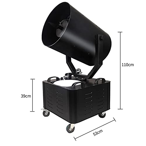 Máquina de nieve de 3000 W, generador de copos de nieve para escenario con control remoto, máquina grande de nieve, oscilación de 120° y alcance de chorro de 10 a 15 m miniatura 5