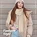 Darller Winter Scarf for Women Pashmina Shawls and Wraps for Evening Dresses Wedding Party Bridesmaid Warm Long Scarves Shawl, A-Beige