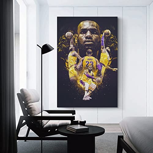 Affiche basket LeBron James 60x90cm sans cadre pour salon