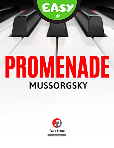 Promenade from Pictures at an Exhibition I Mussorgsky I Very EASY Piano Solo Sheet Music for Beginners: How to Play Piano Popular Classical Song for Kids I Video Tutorial Big Note