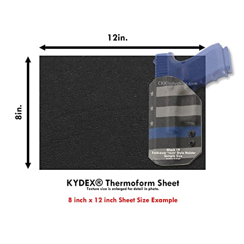 Image of BOLTARON Thermoform Sheet - (Haircell /Smooth) - (.080 Thickness) - (8in x 12in) - (Black) - (2 Sheets)