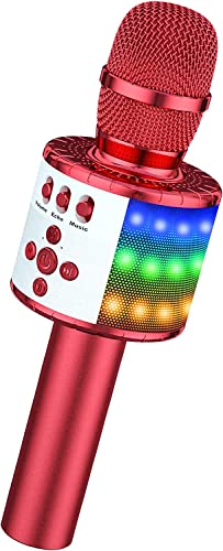 BONAOK - Micrófono inalámbrico para niños con Bluetooth...