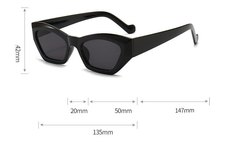 ZENYS Polygonal Trend Outdoor Vacation Beach Sunglasses for Men and Women (Color : G, Size : 1)4
