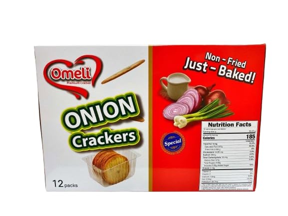 Galletas Omeli Premium Onion Crackers 360g miniatura 2