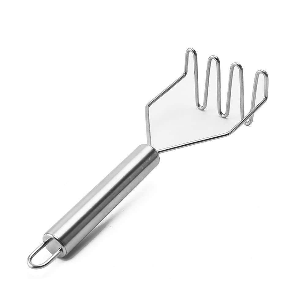 2PCS Potato Mashers, Potato Masher Stainless Steel Professional Kitchen Cooking Utensil Non Slip Handle Vegetable Masher Ricer
