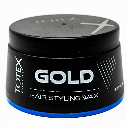 Totex Hair Styling Gold Wax | Forte tenuta perfetta profumo texture | Shine Finish Paste Wax 150 ml