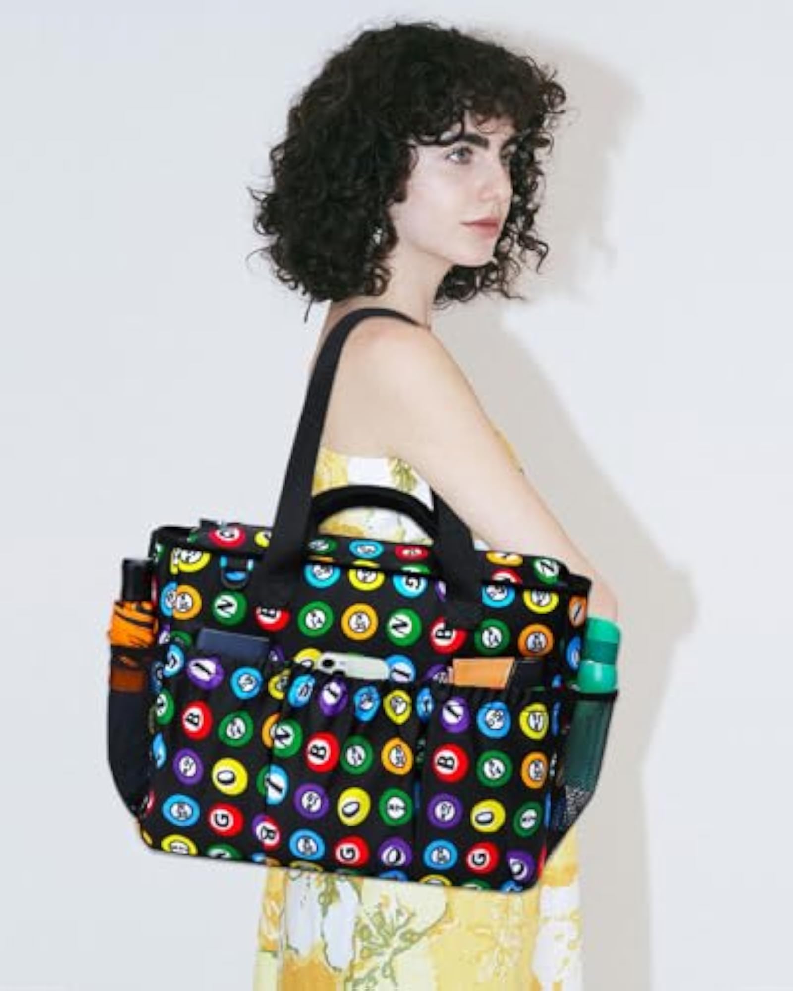 Bingo Tote Bag with Pockets for Daubers and Accessories