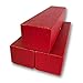 3 Red single row storage boxs for 2x2 coin holders by Generic