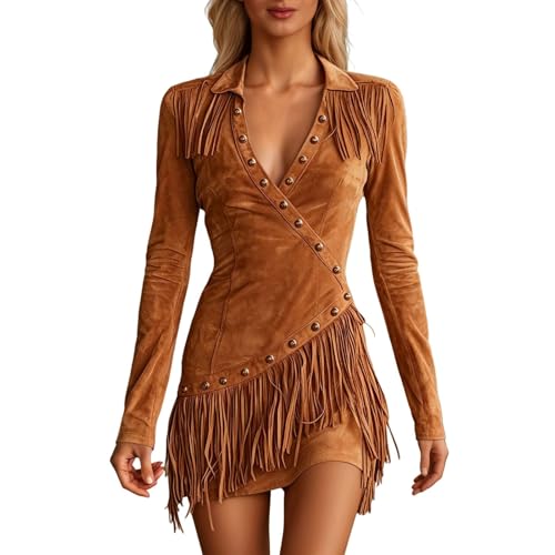 Vestido de festival sin mangas con estilo boho occidental para verano