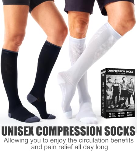 Laite Hebe 3 Pack Compression Sock-Compression Sock for Women and Men-Best for Running,Sports - Thumbnail 7