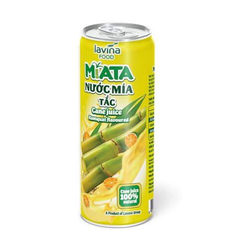 【lavina】サトウキビジュース(カラマンシー風味)320ml、24缶 /果汁100%・Sugar cane juice 320mlx24・NUOC MIA TAC・ライムジュース サトウキビ ライム果汁 きび砂糖 てんさい糖 ライムシロップ カクテル用
