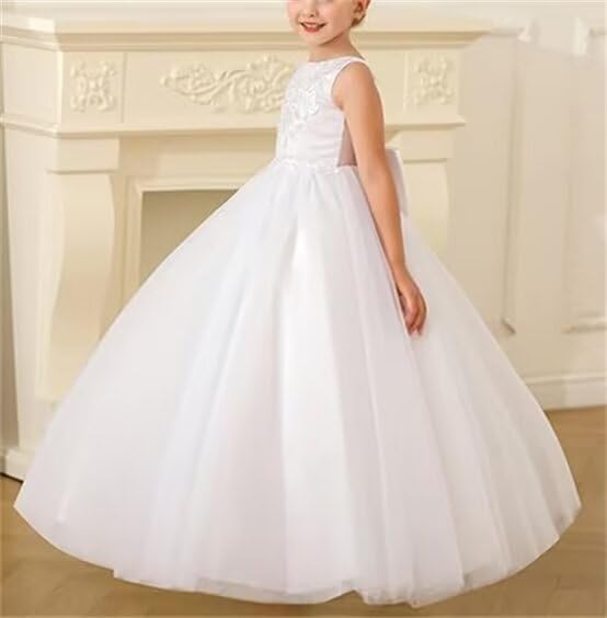 Flower Girl Dress Toddler First Communion Dress Tulle Princess Pageant Formal Dresses Birthday Party Prom Ball Gown4