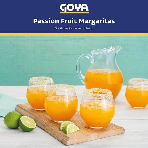 Goya Passion Fruit Cocktail, Tropical Passion Fruit Juice, Vitamin C Rich, 2-Pack, 33.8 oz Bottle