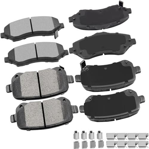 cciyu D1327 D1326 Front & Rear Ceramic Brake Pads 2008-2012 ...