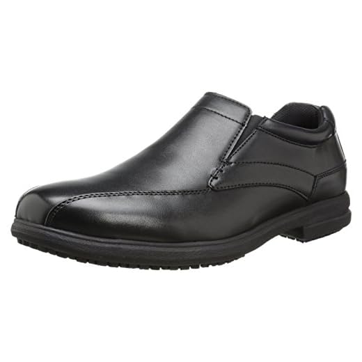 Nunn Bush mens Sanford Slip-on Slip Resistant Loafer Sneaker, Black, 10.5 US