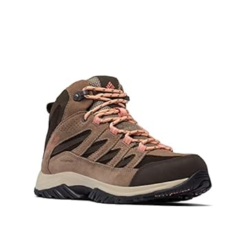 Columbia Sapato feminino Crestwood Mid impermeável para caminhada, Cordovão/lama, 11