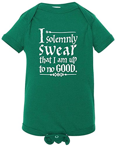 Image of Unisex Baby I Solemnly Swear That I Am Up to No Good One Piece Bodysuit