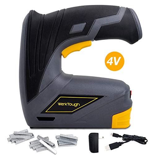 Uniteco Cordless Staple Gun DIY Electric Stapler Tacker Rechargeable USB Charger