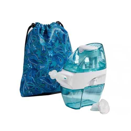 Navage Travel Bundle Nasal Irrigation System - Saline Nasal Rinse Kit with 1 Nose Cleaner, 30 Salt Pods and Paisley Travel Bag