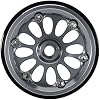 INJORA D19 Ripple 0.7 Aluminum Beadlock Wheel for 1/30 Axial SCX30, Titanium (W7005)