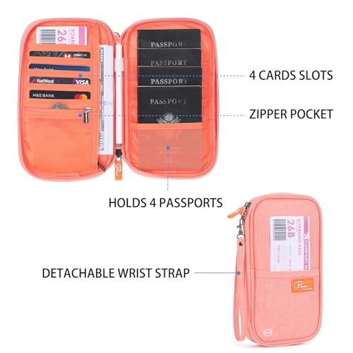 Image of VanFn RFID Travel Passport Wallet, Family Passport Holder, Trip Document Organizer P.Travel Series