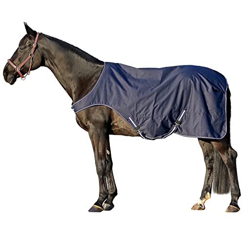 AMKA Führmaschinendecke - Wasserdicht & Atmungsaktiv | 600D Dunkelblau Mit 100g Füllung