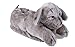 9004-2 - Gray Puppy - Medium - Happy Feet Animal Slippers