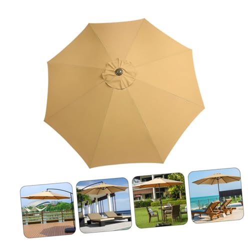 Toile rechange parasol terrasse Mikikit bâche compatible coupe-vent - 8